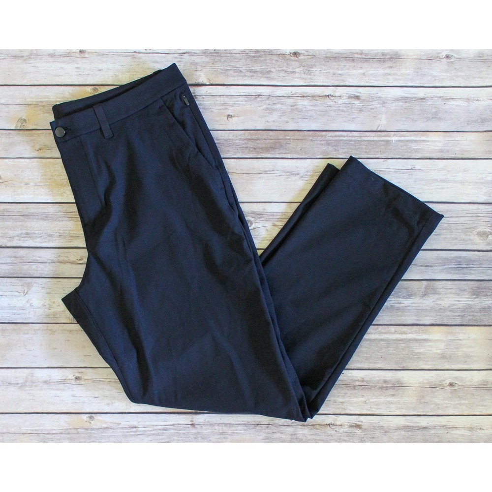 Lululemon Pants Mens 34 x 30 Black Commission Classic Fit Warpstreme Casual